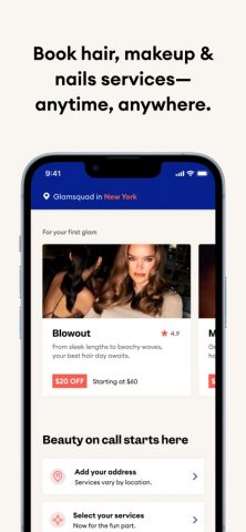 Glamsquad: On-Demand Salon App для iOS — скриншот 1