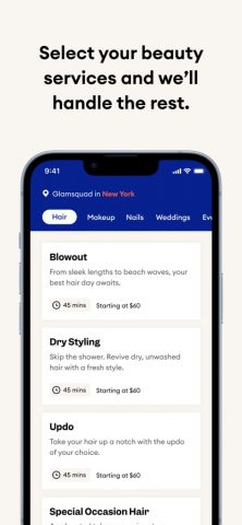 Glamsquad: On-Demand Salon App для iOS — скриншот 2