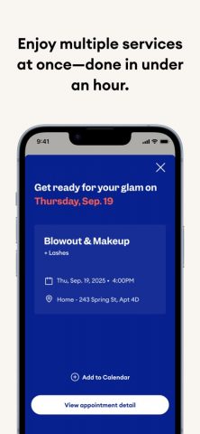 Glamsquad: On-Demand Salon App для iOS — скриншот 3