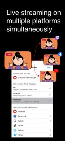 Go Live — Live Streaming App для iOS — скриншот 4