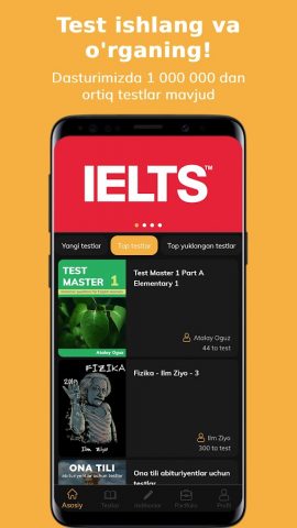 GoTest: Imtihonlar, DTM, Test для Android — скриншот 1