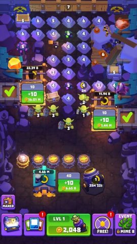 Gold and Goblins — Кликер игра для Android — скриншот 5