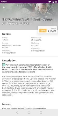 Good Old GOG для Android — скриншот 4
