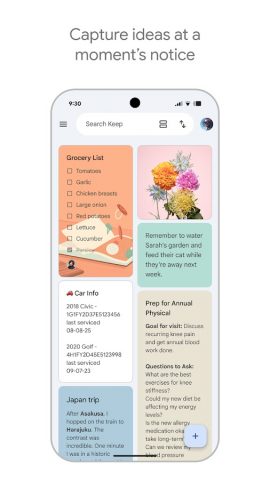 Google Keep – заметки и списки — скриншот 1
