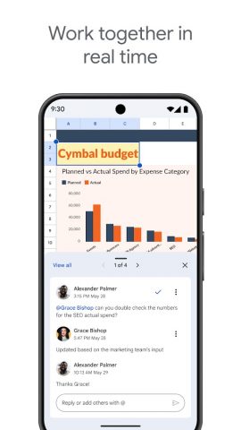 Google Таблицы — скриншот 1