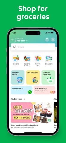 Grab: Taxi Ride, Food Delivery для iOS — скриншот 5