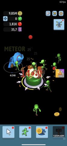 Green button: Автокликер 3D для iOS — скриншот 5