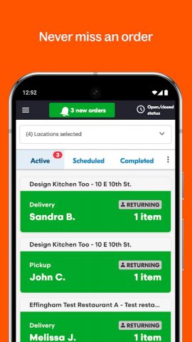 Grubhub for Restaurants для Android — скриншот 4