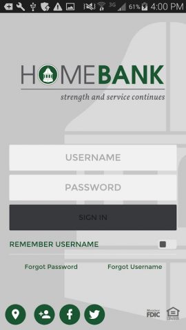 HOMEBANK для Android — скриншот 1