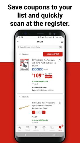 Harbor Freight Tools для Android — скриншот 5