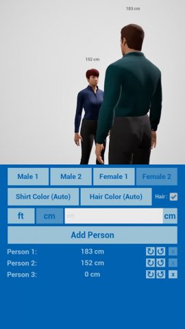 Height Comparison 3D для Android — скриншот 4