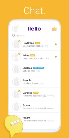 Hello — Общайся, Чат, Встречи для Android — скриншот 2