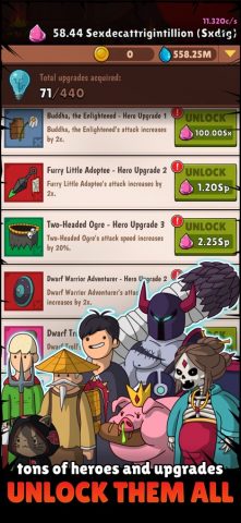 Hero Hero Clicker — Idle Games для iOS — скриншот 3