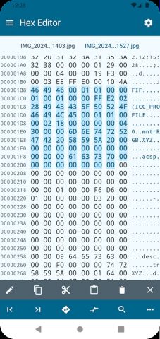 Hex Editor для Android — скриншот 1