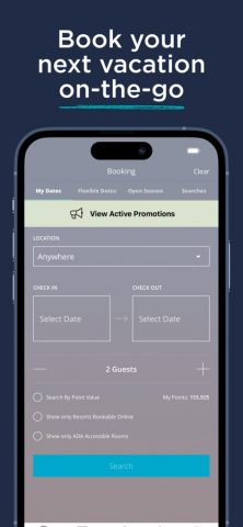 Hilton Grand Vacations для iOS — скриншот 3