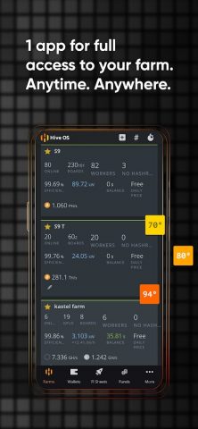 Hive OS Official для Android — скриншот 1
