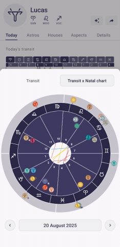 Horos — Карта рождения для Android — скриншот 5