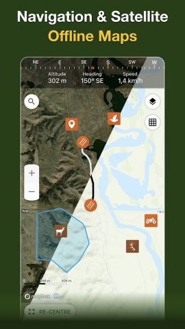 Hunting Points: GPS Hunt Map для Android — скриншот 3