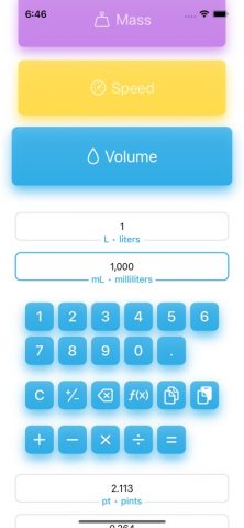 IO ∙ Converter & Calculator для iOS — скриншот 3