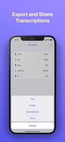 IPA Scribe: IPA Transcriptions для iOS — скриншот 2