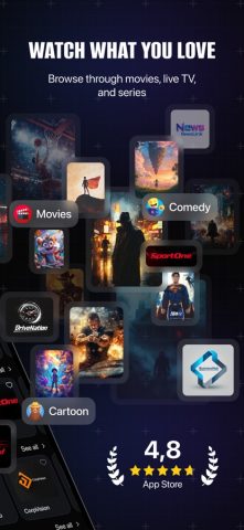 Smarters IPTV Player Pro для iOS — скриншот 1