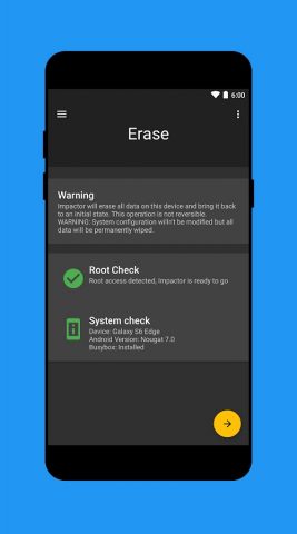 Impactor Universal Unroot для Android — скриншот 3