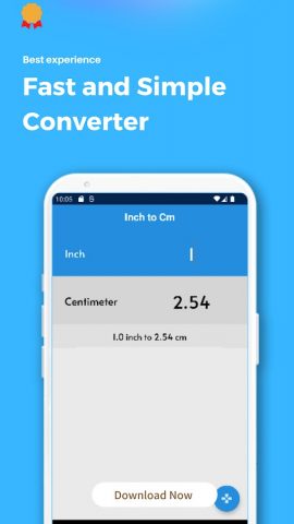 Inch to Cm Converter для Android — скриншот 1