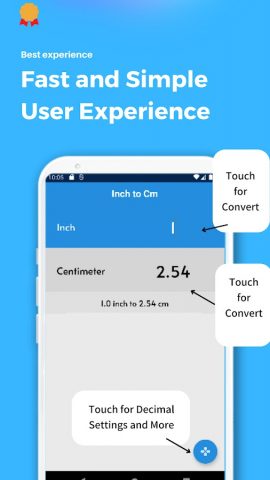 Inch to Cm Converter для Android — скриншот 2