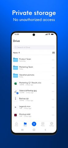Internxt, Secure Cloud Storage для Android — скриншот 2