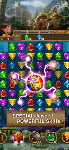 Jewels Atlantis: Puzzle game для iOS — скриншот 3