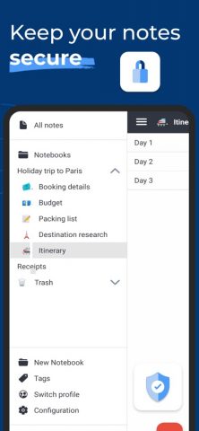 Joplin для iOS — скриншот 1