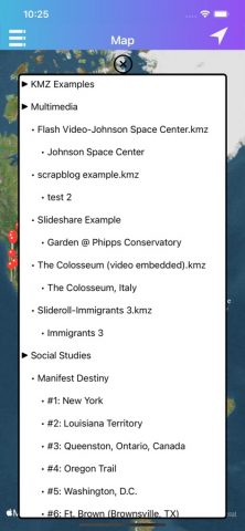 KMZ Viewer-Converter для iOS — скриншот 5
