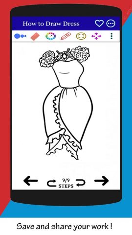 Как легко нарисовать платье для Android — скриншот 4