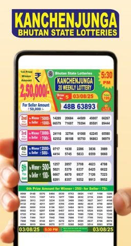 Kanchenjunga — Bhutan Lottery для Android — скриншот 4