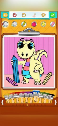 Картинки Раскраски Динозавры для iOS — скриншот 1