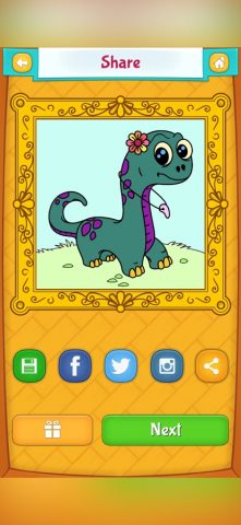 Картинки Раскраски Динозавры для iOS — скриншот 3