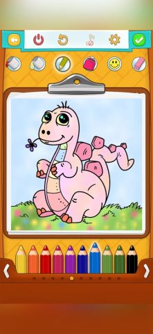 Картинки Раскраски Динозавры для iOS — скриншот 4