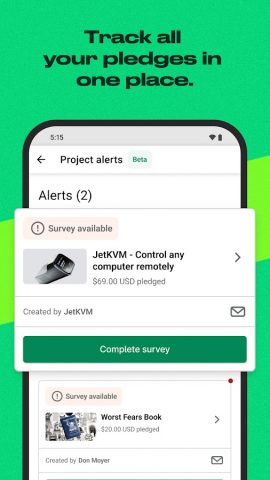 Kickstarter для Android — скриншот 4