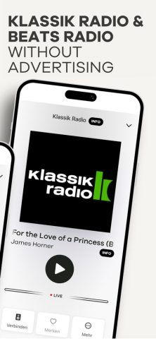Klassik Radio & Beats Radio для iOS — скриншот 2