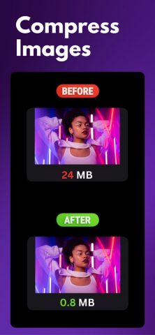 Компрессор изображений+ для iOS — скриншот 1