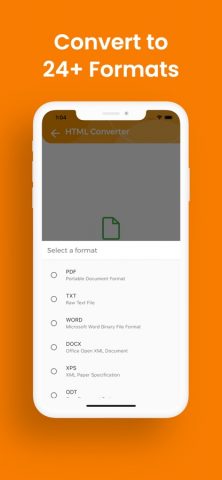 Конвертер HTML для iOS — скриншот 3