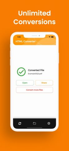 Конвертер HTML для iOS — скриншот 5
