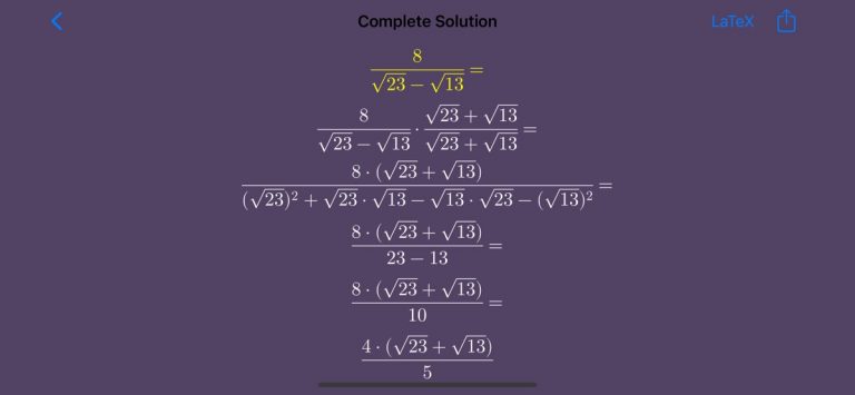 Корни — Уравнение решатель для iOS — скриншот 4