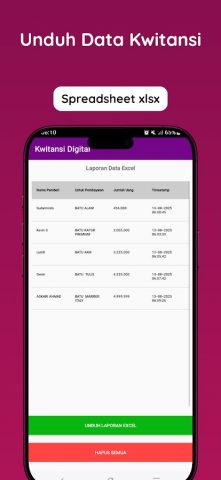 Kwitansi Digital для Android — скриншот 3