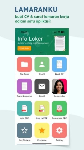 Lamaranku для Android — скриншот 1