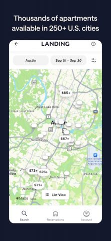 Landing Furnished Apartments для Android — скриншот 4