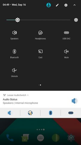 Lesser AudioSwitch для Android — скриншот 3