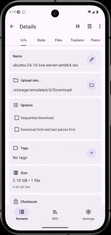 LibreTorrent — скриншот 3