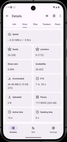 LibreTorrent — скриншот 5