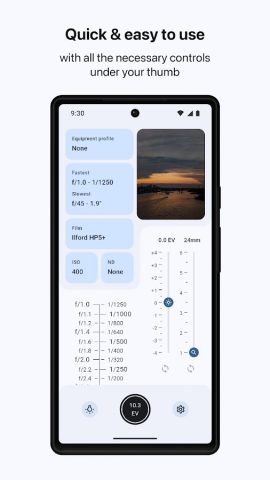 Light Meter & Logbook для Android — скриншот 1